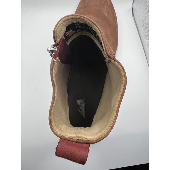 Red Wing Womens Safety Toe Boot Size 9 B 5 Inch Side Zip Boot Brown Zero-G Lite - Picture 8 of 10